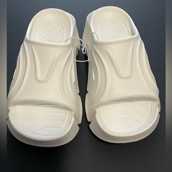 EVA Platform Wedges Non Slip Slides Beach Sandals, Lightweight Chunky Slides - Picture 3 of 13